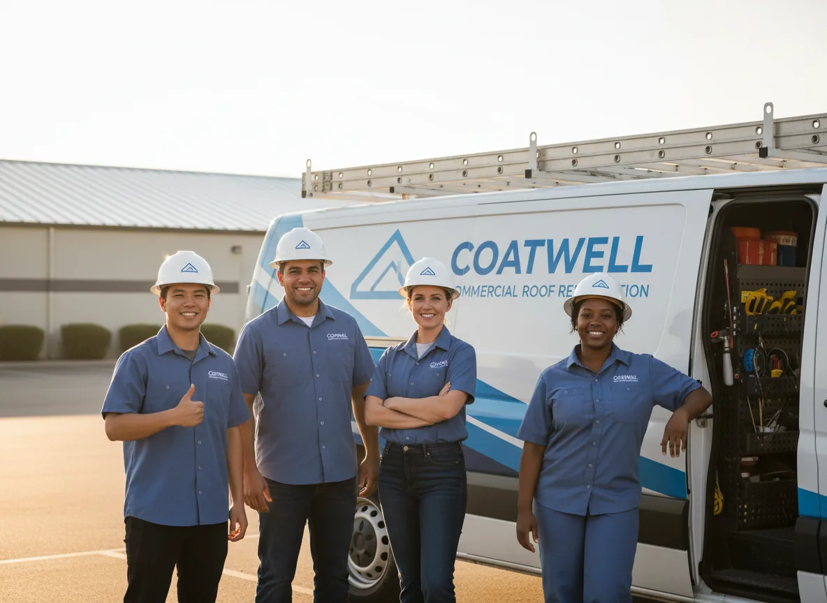 Commercial roof coating company in Eola, TX