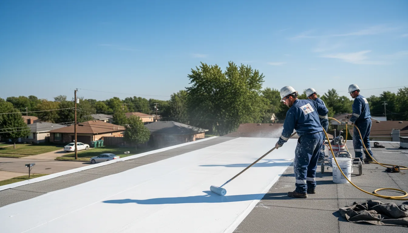 Commercial roof coating in Eola, TX near me